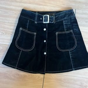 Tripp fun velvet mini a-line skirt.